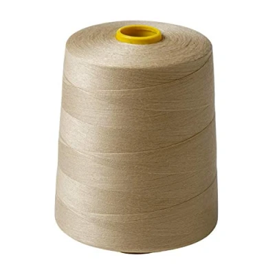 Afbeelding van IPEA Naaigaren voor naaimachine en overlockmachine, 9000 meter, polyestergaren om te naaien, keuze uit 3 kleuren, beige, hoogte 12 cm