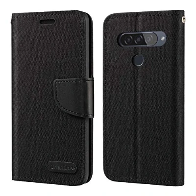 Afbeelding van LG G8s ThinQ Case, Oxford Lederen Portemonnee Case met Zachte TPU Achterkant Magneet Flip voor