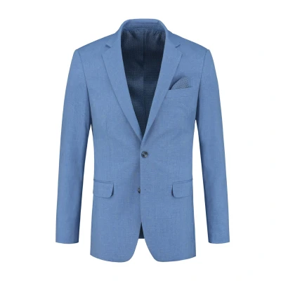Afbeelding van GENTS Colbert linnenlook staalblauw 50