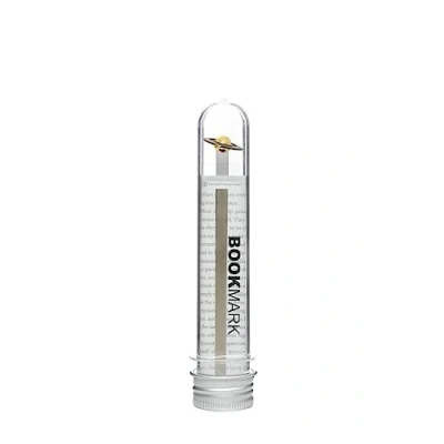 Afbeelding van Meta[l]morphose boekenlegger Saturnus Zilver / 13 cm Metaal