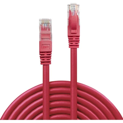 Afbeelding van LINDY 48035 RJ45 Netwerkkabel, patchkabel CAT 6 U/UTP 5.00 m Rood Snagless 1 stuk(s)