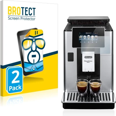 Afbeelding van BROTECT Screenprotector voor DeLonghi PrimaDonna Soul ECAM610.74.MB Folie Beschermfolie transparant (2 Stuks)