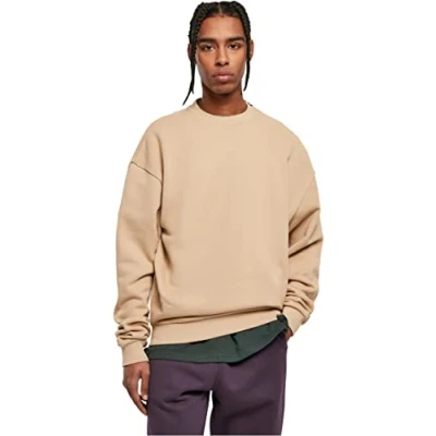 Afbeelding van Urban Classics Ultra Heavy CREW Sweater, Heren, Maat: XL, Unionbeige