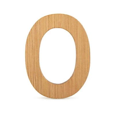 Afbeelding van kleine foot ABC letters van duurzame bamboe, combineerbaar met andere als decoratie of deurplaat