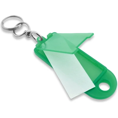 Afbeelding van Openklapbare sleutellabels groen 60x22mm 100 stuks