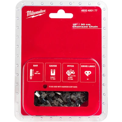 Afbeelding van Milwaukee 30 cm/ 12&quot; saw chain 0.325&quot; x 1.1 M18 FTHCHS30 Ketting tbv kettingzaag cm voor 4932480177