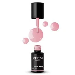 Afbeelding van XFEM UV/LED Hybrid Gellak Base No.5 6ml. #Dark Rose Roze Glanzend Top en/of basecoat