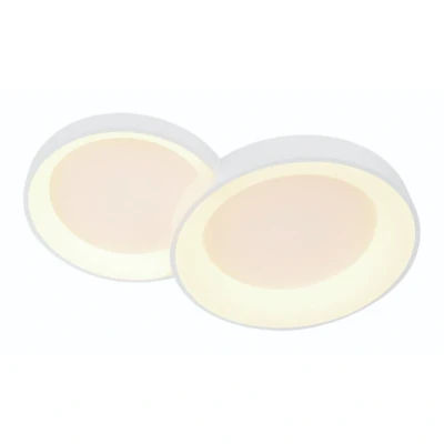 Afbeelding van Moderne plafondlamp wit 2 lichts Fuso