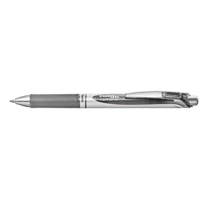 Afbeelding van Pentel BL77 NX EnerGel Gel rollerball met drukmechanisme, 0,7 mm kogeldiameter = 0,35 lijndikte, navulbaar, 1 stuk, grijs