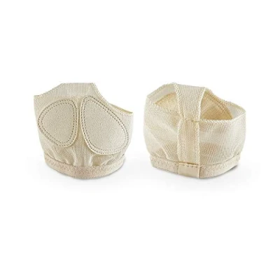 Afbeelding van CZ Store Anti slip Dansvoetjes 1 Paar XS ✮✮LEVENSLANGE GARANTIE✮✮ Kunst Suede Dans Zooltjes, Lichtgewicht Gaas Stof, Voetkussens voor Gymnastiek, Yoga, Pilates, Ballet, Modern Jazz