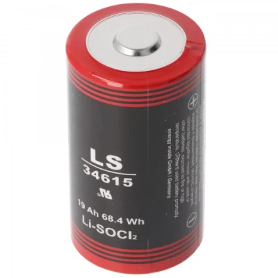Afbeelding van ER34615 lithiumbatterij D mono 3,6 volt 19000 mAh met brede positieve pool min. 0,8 cm, max. 11.5mm