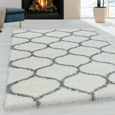 Afbeelding van Vloerkleed Circles 80x150cm Creme 123vloerkleed.nl is de online webshop voor vloerkleden en woonaccessoires.