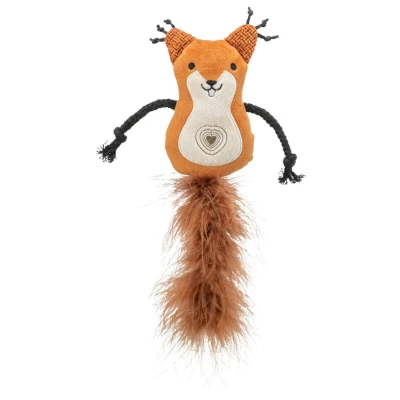 Afbeelding van Trixie Eekhoorn Pluche Met Veerstaart Catnip