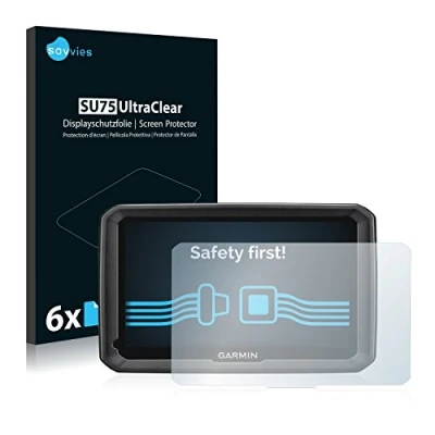 Afbeelding van Savvies Screenprotector voor Garmin dezl 770 LMT D Folie Beschermfolie transparant (6 Stuks)