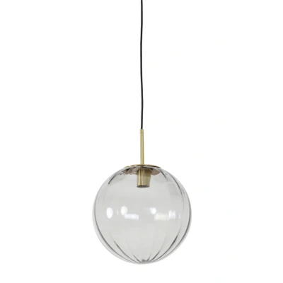 Afbeelding van Light &amp; Living Magdala hanglamp Ø30cm licht grijs Glas
