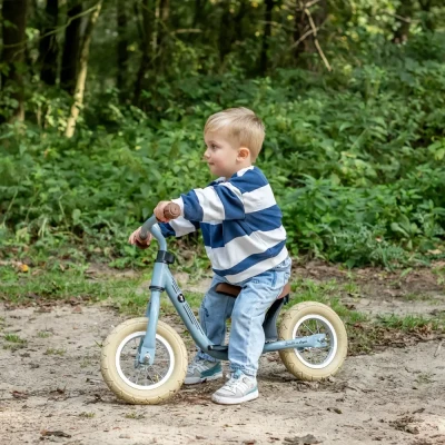 Afbeelding van Bandits &amp; Angels loopfiets Starter retro petrol blauw 2 jaar jongens en meisjes metaal blue