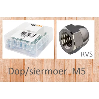 Afbeelding van Bofix Dopmoer M5 per 25 RVS