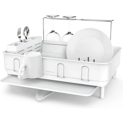 Afbeelding van Afdruiprek Simplehuman Luxe Wit