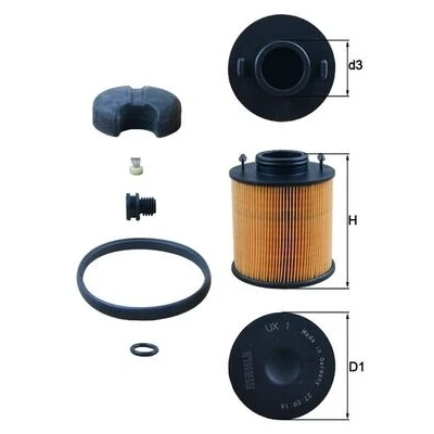 Afbeelding van Ureumfilter MAHLE ORIGINAL UX 1D