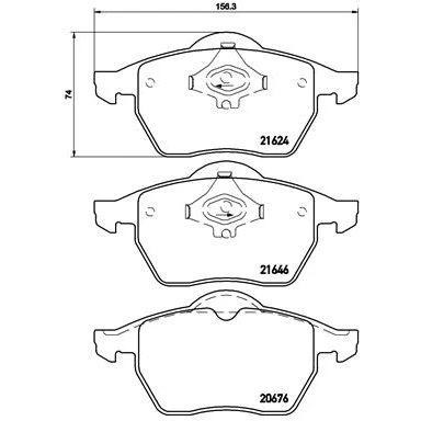 Afbeelding van Brembo Remblokset P 85 036