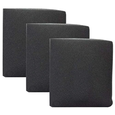Afbeelding van Natfilter 3 pack schuimstoffilter voor Parkside natte en droge stofzuiger PNTS 1200 1250 1300 A1 B2 C3 E4 F4 NTS filter droogzuiger