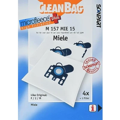 Afbeelding van Scanpart M157Mie15 Microfleese Stofzak Miele F/J/M 4Stuks