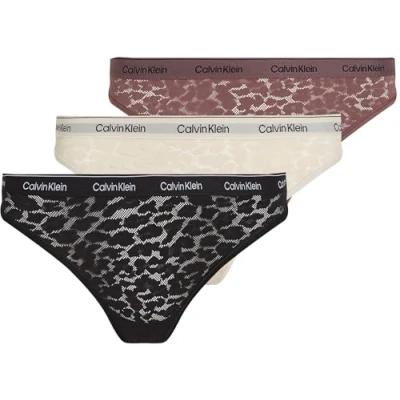 Afbeelding van Calvin Klein Vrouwen Braziliaans 3Pk 000QD5225E Braziliaans, Multi (Zwart/Coccoon/Keep Sake Rose), XXL, XXL