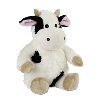 Afbeelding van Warmies® Warmtekussen/knuffeldier &quot;Minis koe wit&quot; uitneembare gierst lavendelvulling 20cm 280g