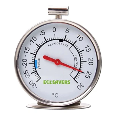 Afbeelding van Ecosavers koelkast Thermometer voor en vriezer Helpt de juiste temperatuursinstelling te krijgen