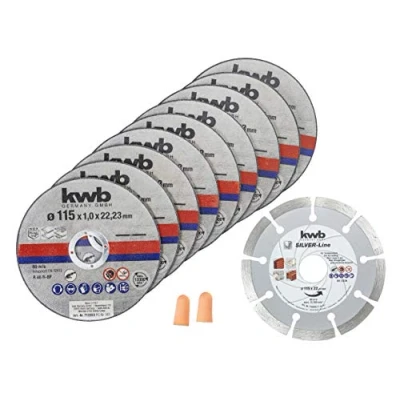 Afbeelding van kwb 712031 Doorslijpschijfset 115 mm 10 stuk(s) RVS