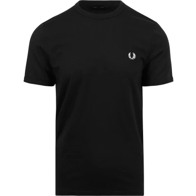 Afbeelding van Fred Perry T shirt Ringer zwart