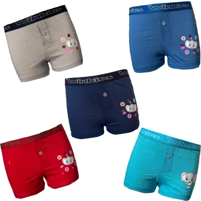 Afbeelding van Embrator jongens Boxershorts Loose Fit 5 stuks mix maat 104/110