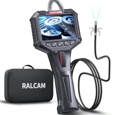 Afbeelding van Ralcam Endoscoopcamera met licht, endoscoop, 6,2 mm, inspectiecamera, 3,5 inch, HD, 720P, buiscamera, camera&#039;s 6 leds, IP67 waterdicht, 1 m, halfharde kabel, telescopische camera, autogereedschap