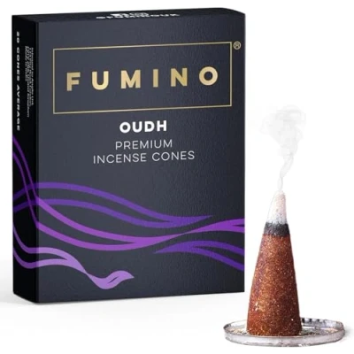 Afbeelding van Fumino® Oudh Verse wierookkegels 20 per doos Masala Agarbatti Joss geur voor ontspanning en meditatie, huis huisdecoratie