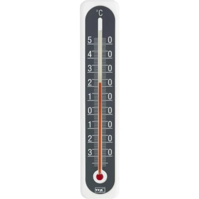 Afbeelding van Thermometer binnen/buiten kunststof wit antraciet
