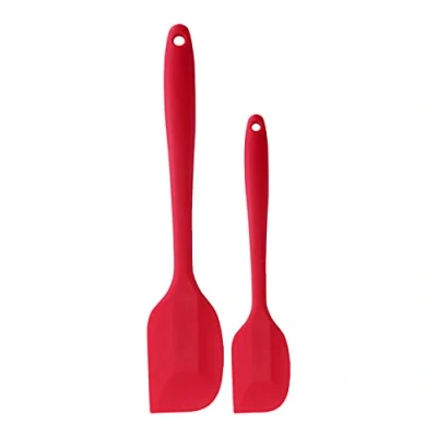 Afbeelding van Set spatole in silicone ANGGREK Raschietto a manico lungo per Utensili da cucina torte al burro cucina, antiaderenti(Rosso)