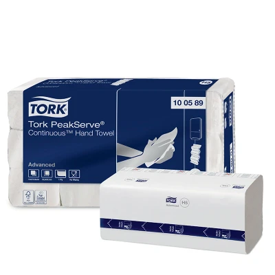 Afbeelding van Tork PeakServe Continue Handdoek 1 laags Wit H5 Advanced 100589