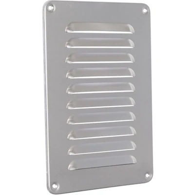Afbeelding van Nedco schoepenrooster omgezette rand alum. 150 x 220 mm blank