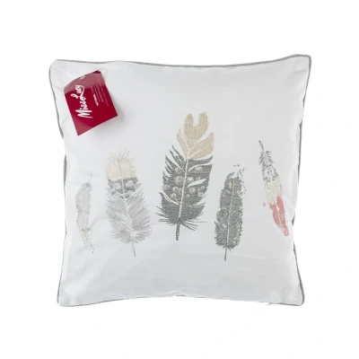 Afbeelding van Miss Lucy Plumage kussenhoes 41 x cm wit