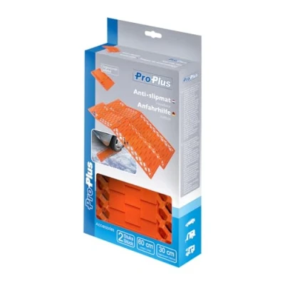 Afbeelding van Pro Plus Anti Slipmat Vouwbaar Auto 600 x 175 mm Oranje 2 stuks