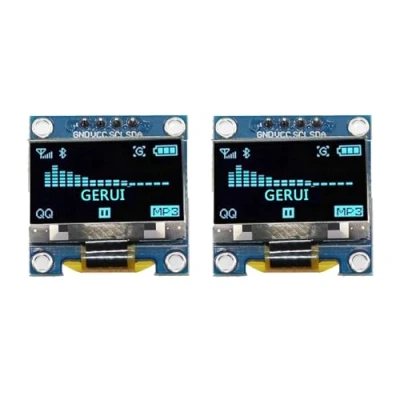 Afbeelding van 2 stuks 1,3 inch IIC I2C serieel 128x64 SSH1106 OLED LCD display module voor Arduino AVR PIC STM32 blauwe lettertype