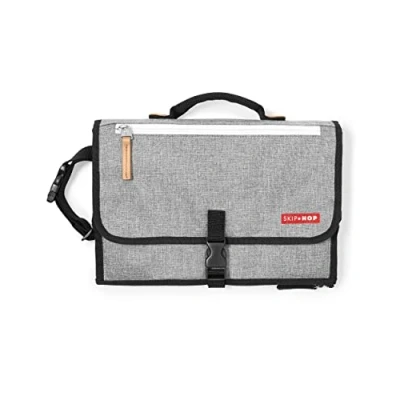 Afbeelding van Skip Hop Pronto Mini luiertas, luierstation voor onderweg, grijs melange