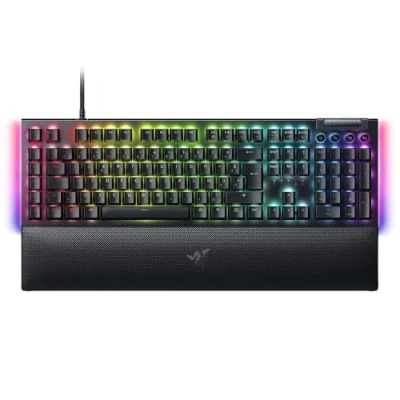 Afbeelding van Razer BlackWidow V4 Mechanisch gaming toetsenbord Chroma RGB (groene mechanische schakelaars, 6 speciale macrotoetsen, ABS toetsen met dubbele injectie) FR lay out, zwart