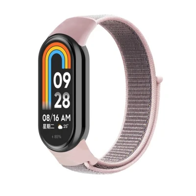 Afbeelding van Sport loop nylon bandje Roze Xiaomi Smart band 8