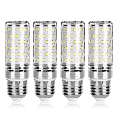 Afbeelding van Wedna 15W E27 LED lampen, Koud wit 6000K, 1700LM, gelijk aan 120W gloeilamp, maïslampen, niet dimbaar, Pak van 4