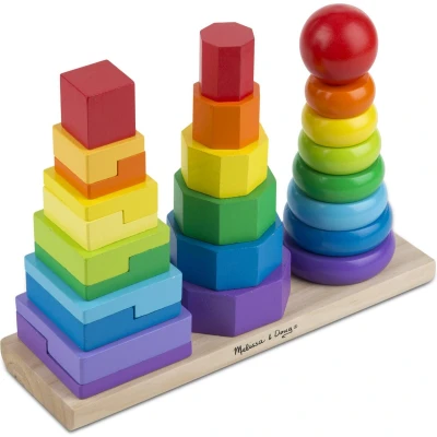 Afbeelding van Melissa &amp; Doug Houten Geometrische stapel Spel