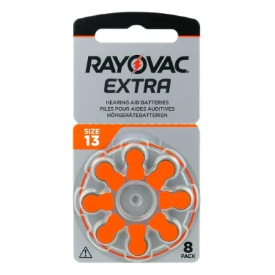 Afbeelding van Rayovac HA13 PR48 hoortoestelbatterijen Extra Advanced 8 stuks 6 + 2 gratis 5000252100973