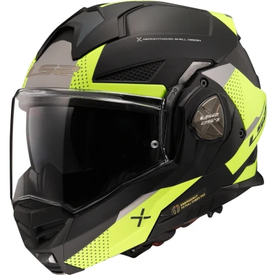 Afbeelding van LS2 Helm Advant X Oblivion FF901 mat zwart / fluor geel maat L