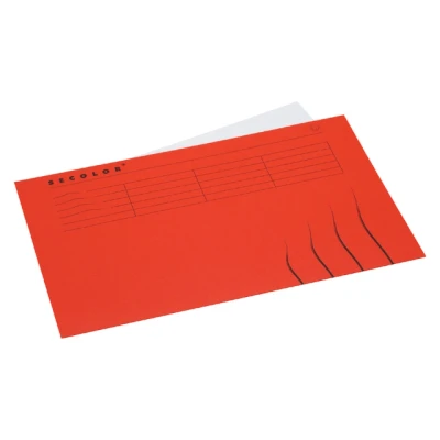 Afbeelding van 25x Vouwmap Secolor Folio gelijk 225gr rood