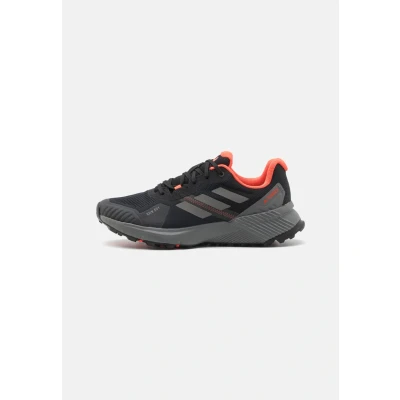 Afbeelding van Adidas Terrex Soulstride R.RDY Trail hardloopschoenen, Heren, Maat: 39 1/3, Core black/grey four/solar red Textiel/ synthetisch